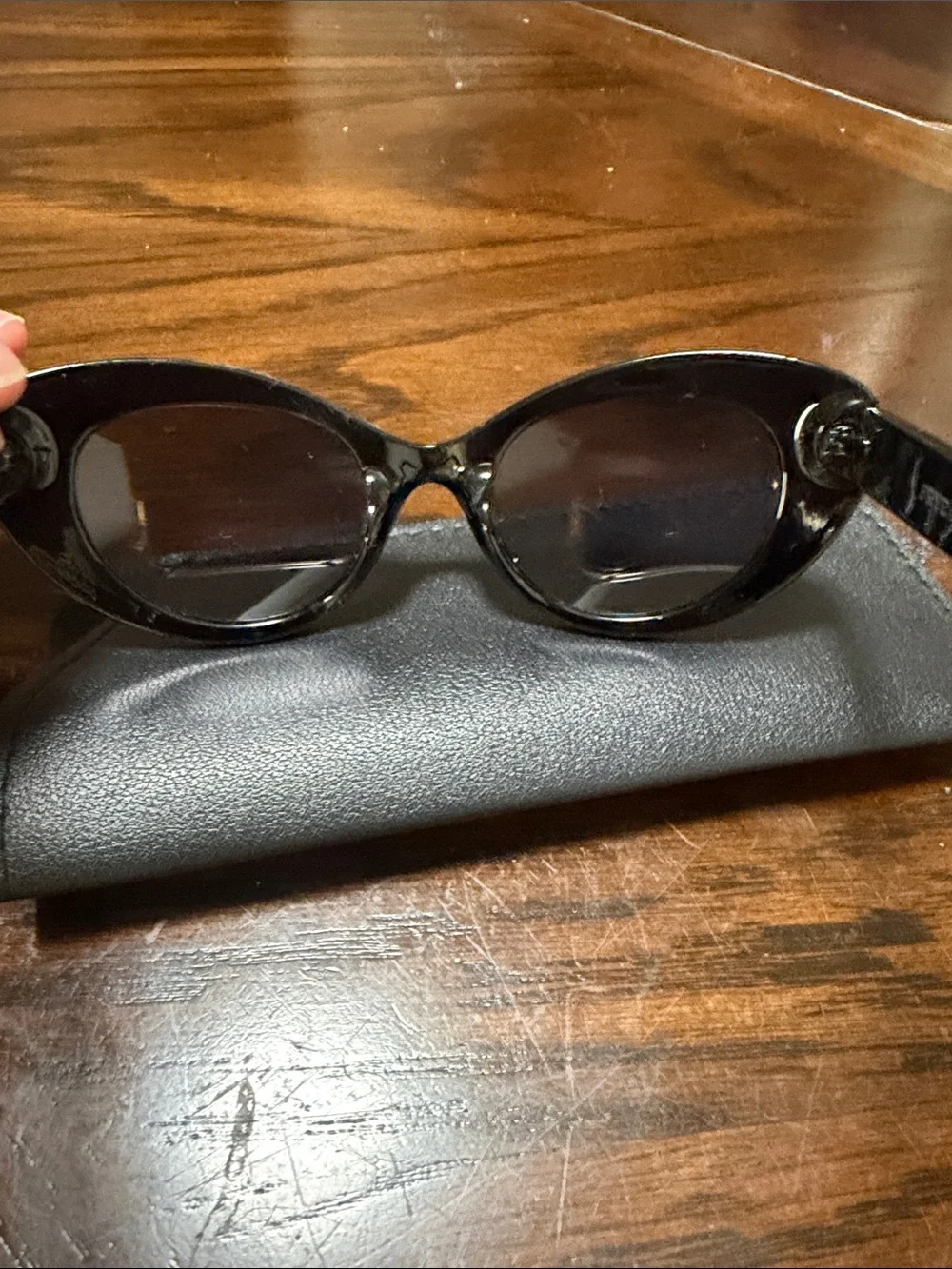 Frye and Co Classic Black Cat-Eye Women's Sunglasses